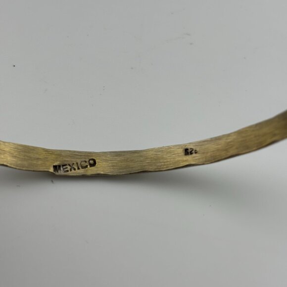 925 Silver Solid Bangle "Dot" Bracelet - Picture 5 of 5